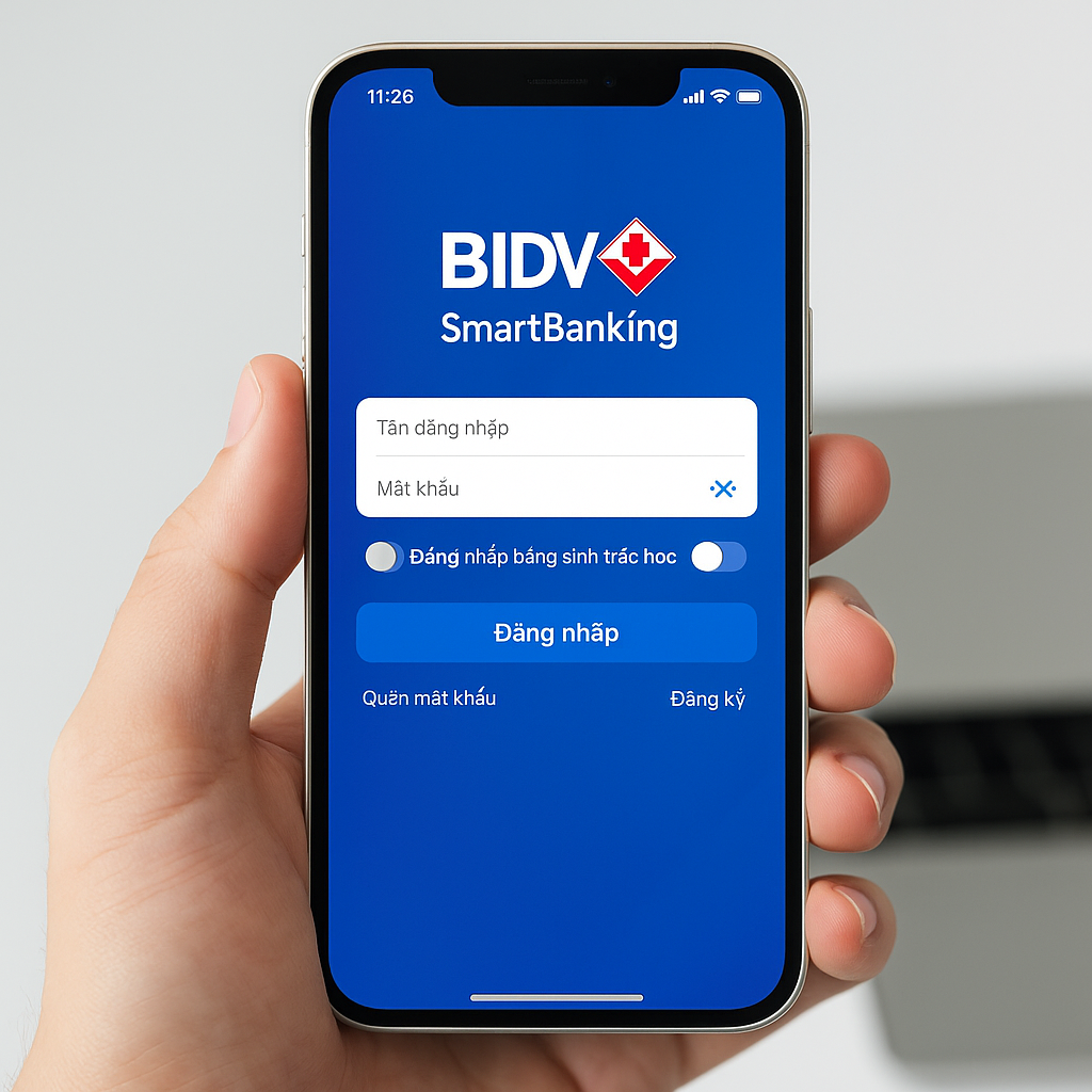 Cách đăng ký và kích hoạt BIDV SmartBanking bằng iPhone mới nhất 2025