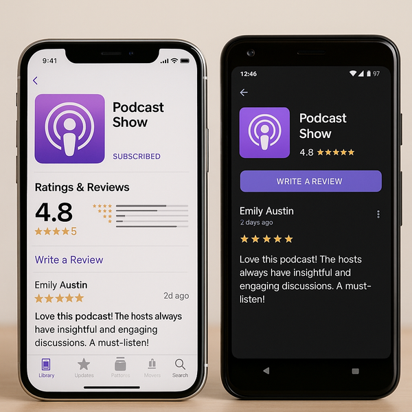 Cách đánh giá và để lại review Podcast trên iPhone & Android