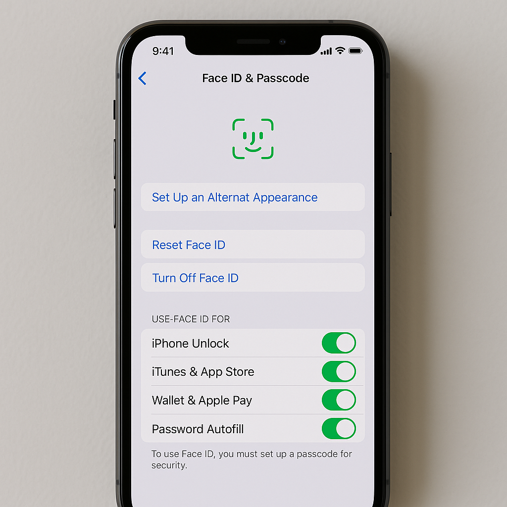 Cách đặt lại và xóa Face ID trên iPhone khi cần thiết