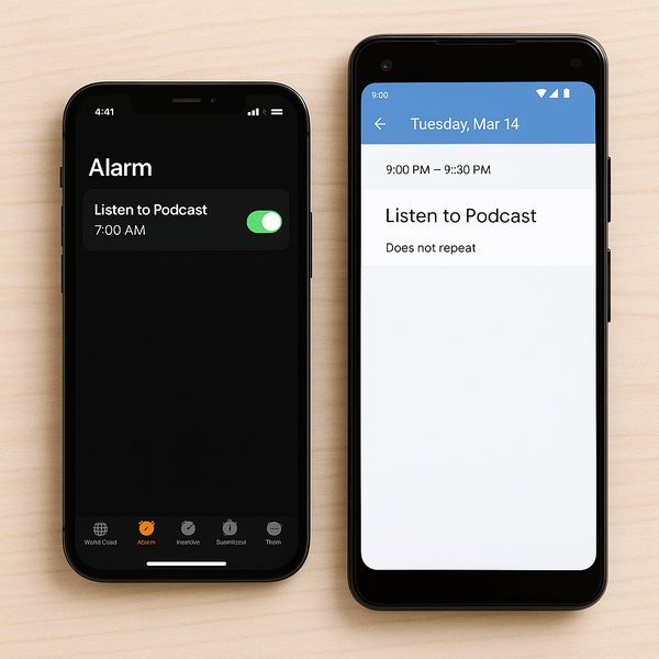 Cách đặt lịch nghe Podcast tự động trên iPhone & Android