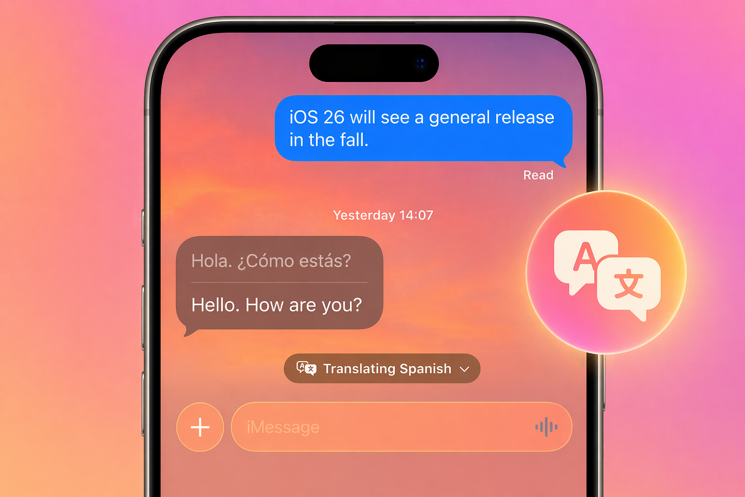 iOS 26: Cách dịch tin nhắn trực tiếp trên iPhone cực tiện