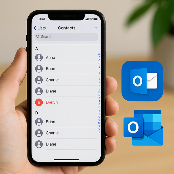 Cách đồng bộ danh bạ iPhone với Outlook/Microsoft Exchange