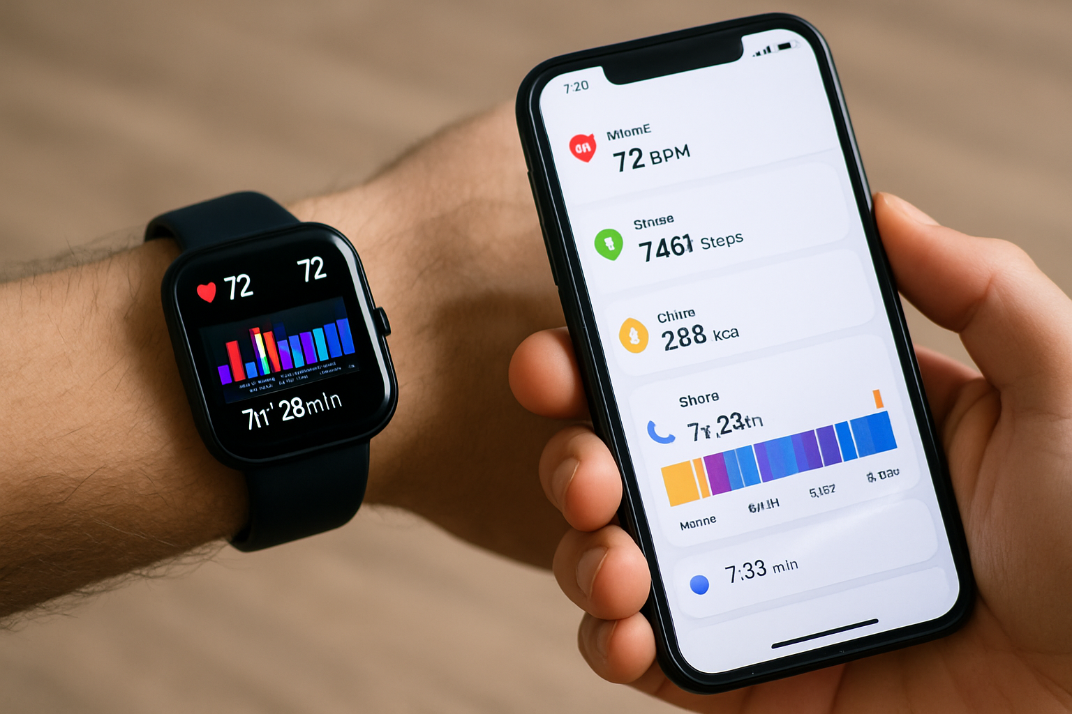 Cách đồng bộ dữ liệu sức khỏe từ smartwatch vào điện thoại: đơn giản – chính xác – đầy đủ chỉ số quan trọng