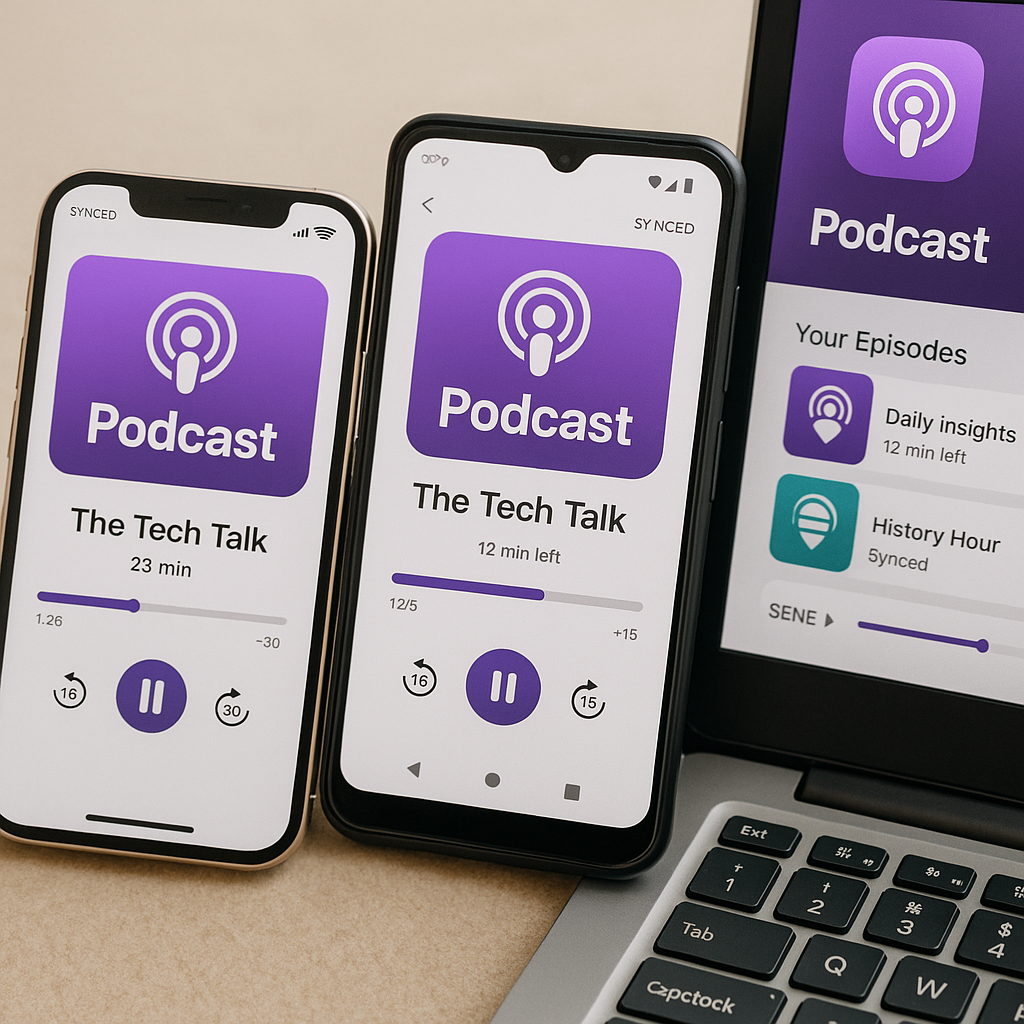 Cách đồng bộ Podcast giữa nhiều thiết bị (iPhone, Android, iPad, Laptop)