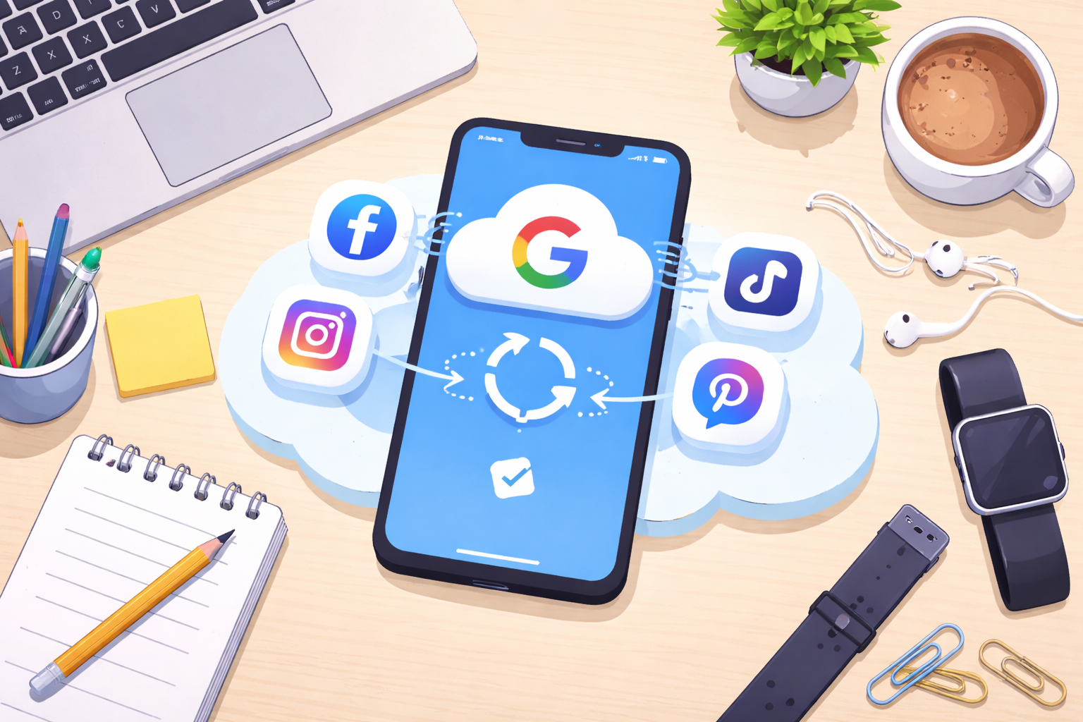 Cách đồng bộ tài khoản Google với mạng xã hội trên điện thoại 2026