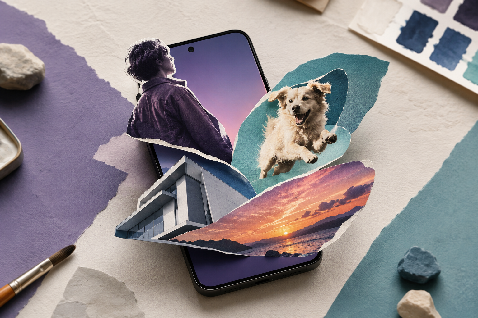 Cách dùng AI Remix Collage trên OPPO Reno16 tạo ảnh ghép động