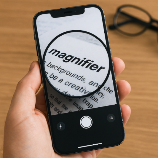 Cách dùng Kính lúp (Magnifier) trên iPhone như một chiếc kính hỗ trợ