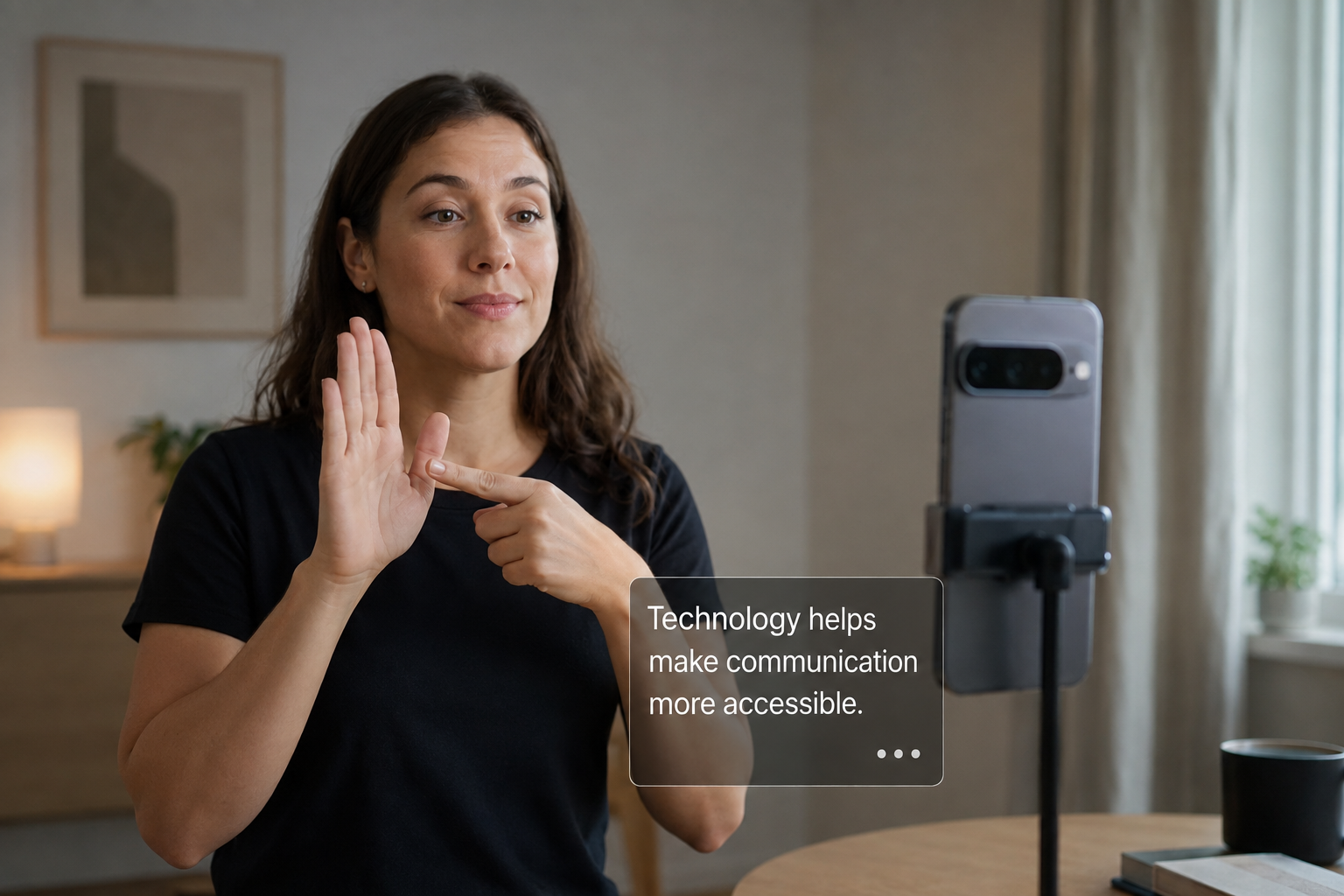 Cách dùng Sign-to-text trên Pixel 11 để dịch ASL thành văn bản