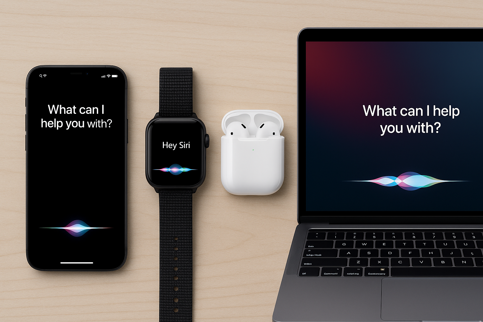 Cách dùng Siri trên iPhone, Apple Watch, AirPods và MacBook – trải nghiệm liền mạch trong hệ sinh thái Apple