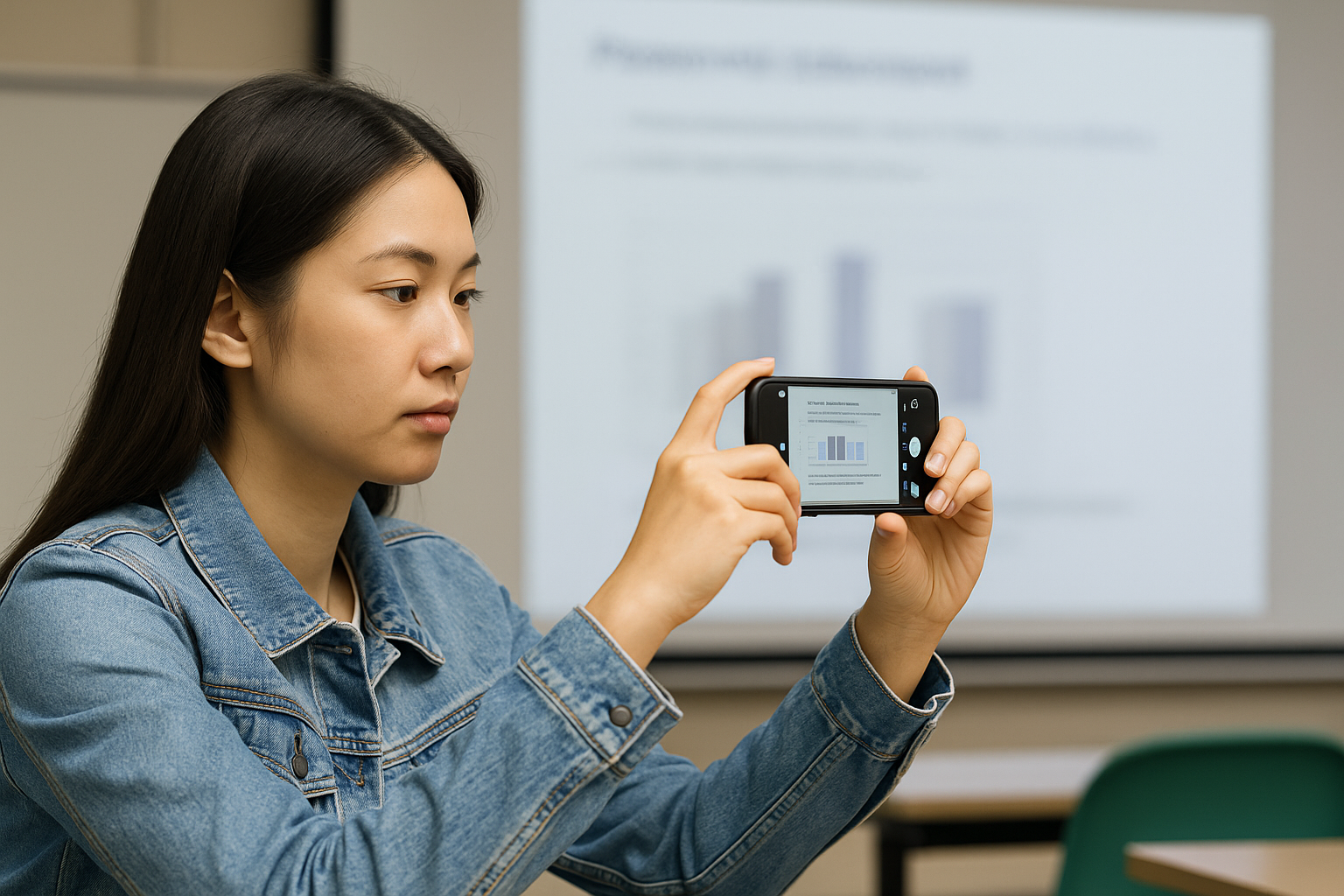 Cách dùng smartphone để chụp bảng – slide – tài liệu học rõ nét khi ngồi xa