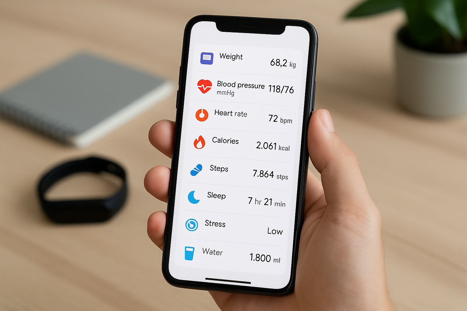 Cách ghi nhật ký sức khỏe hằng ngày bằng điện thoại – quản lý cân nặng, nhịp tim, calo, huyết áp và giấc ngủ cực dễ