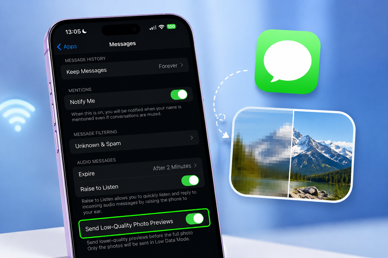 iOS 26: Cách Gửi Ảnh Nhanh Hơn Trên iPhone Và Tiết Kiệm Dữ Liệu Hiệu Quả