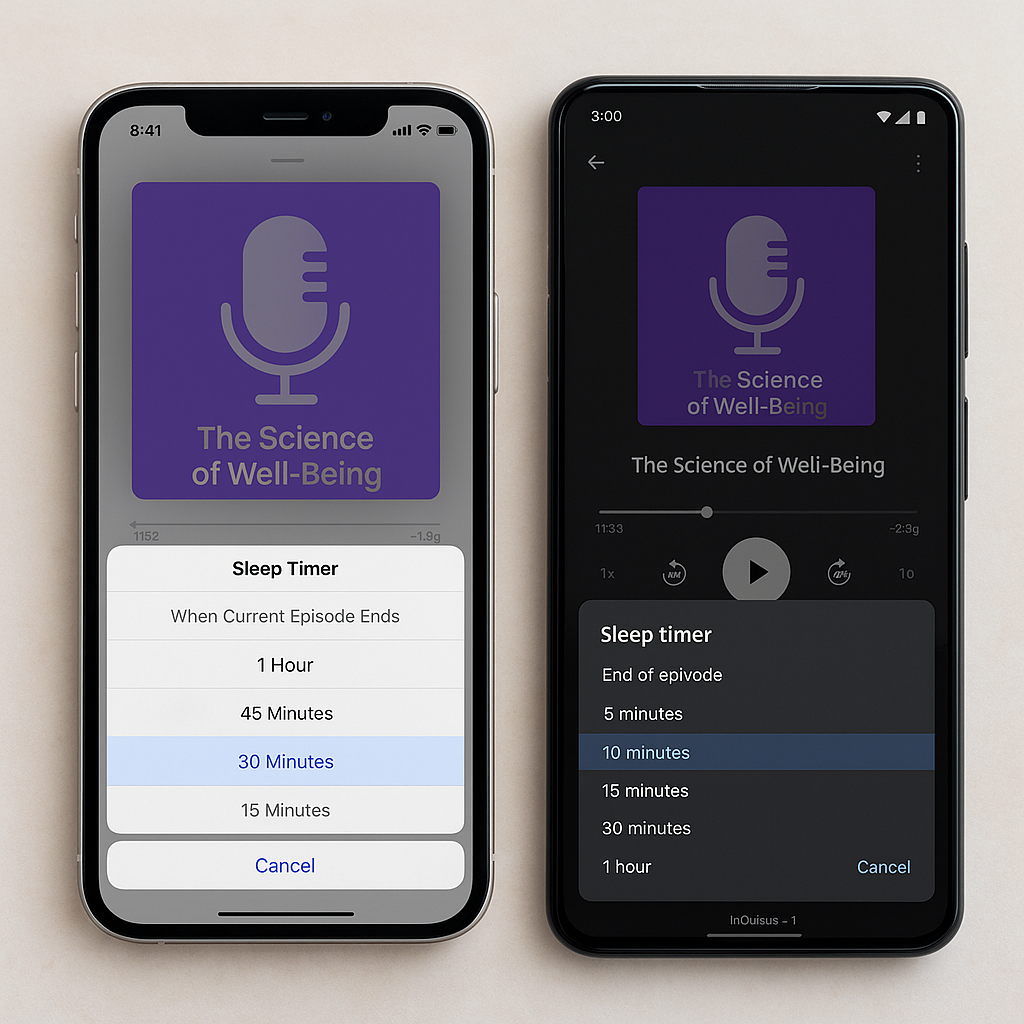 Cách hẹn giờ tắt Podcast tự động trên điện thoại