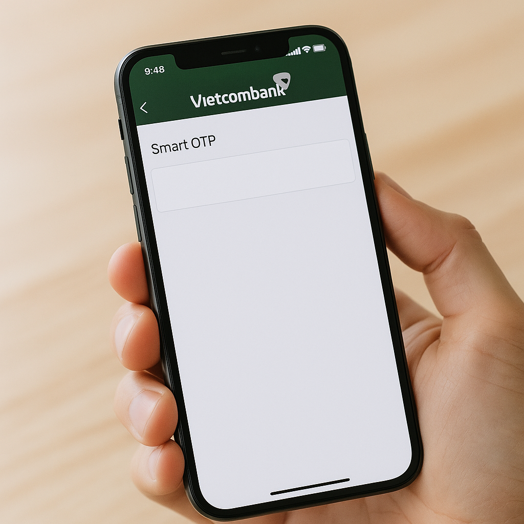 Không nhận được Smart OTP Vietcombank? 6 nguyên nhân phổ biến và cách khắc phục ngay