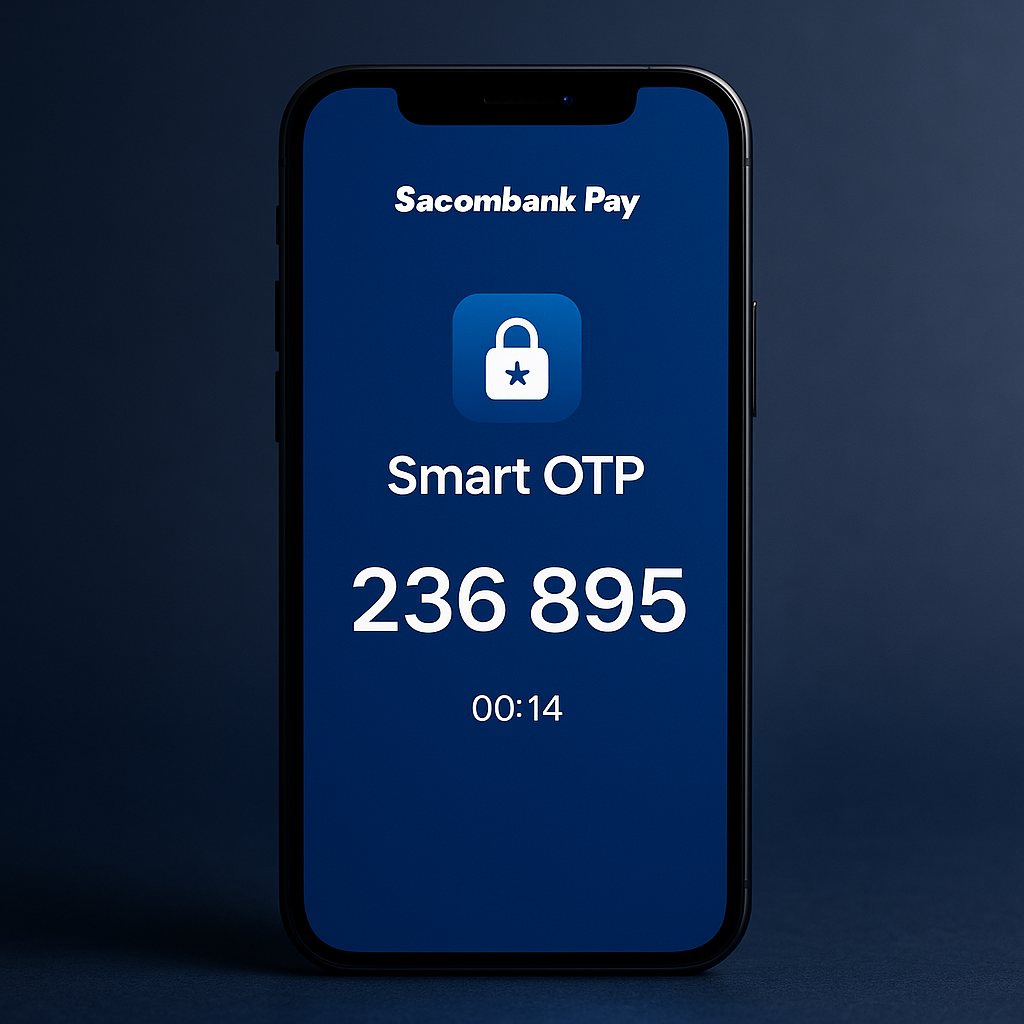 Cách kích hoạt Smart OTP Sacombank – Xác thực giao dịch nhanh, bảo mật tuyệt đối