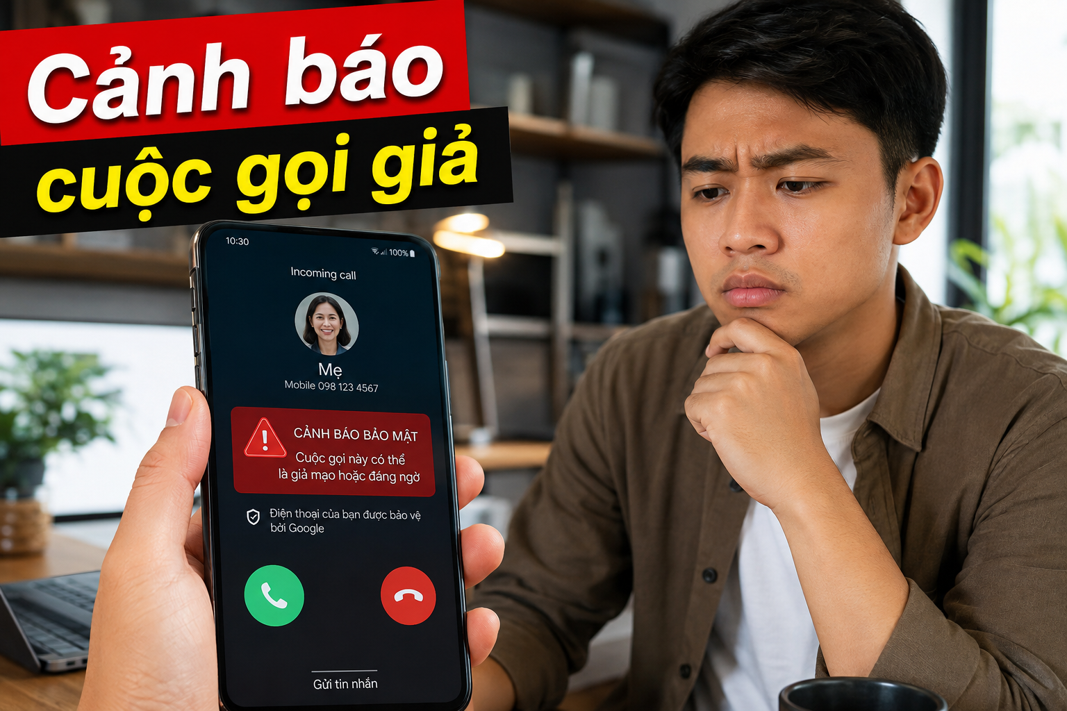 Có người giả số điện thoại người quen để gọi cho bạn? Cách bật và hiểu cảnh báo Fake Call Detection trên Android