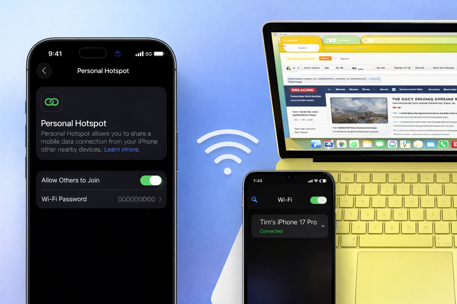 Cách phát WiFi iPhone cho máy khác (iOS 2026) – Hướng dẫn chi tiết từ A-Z