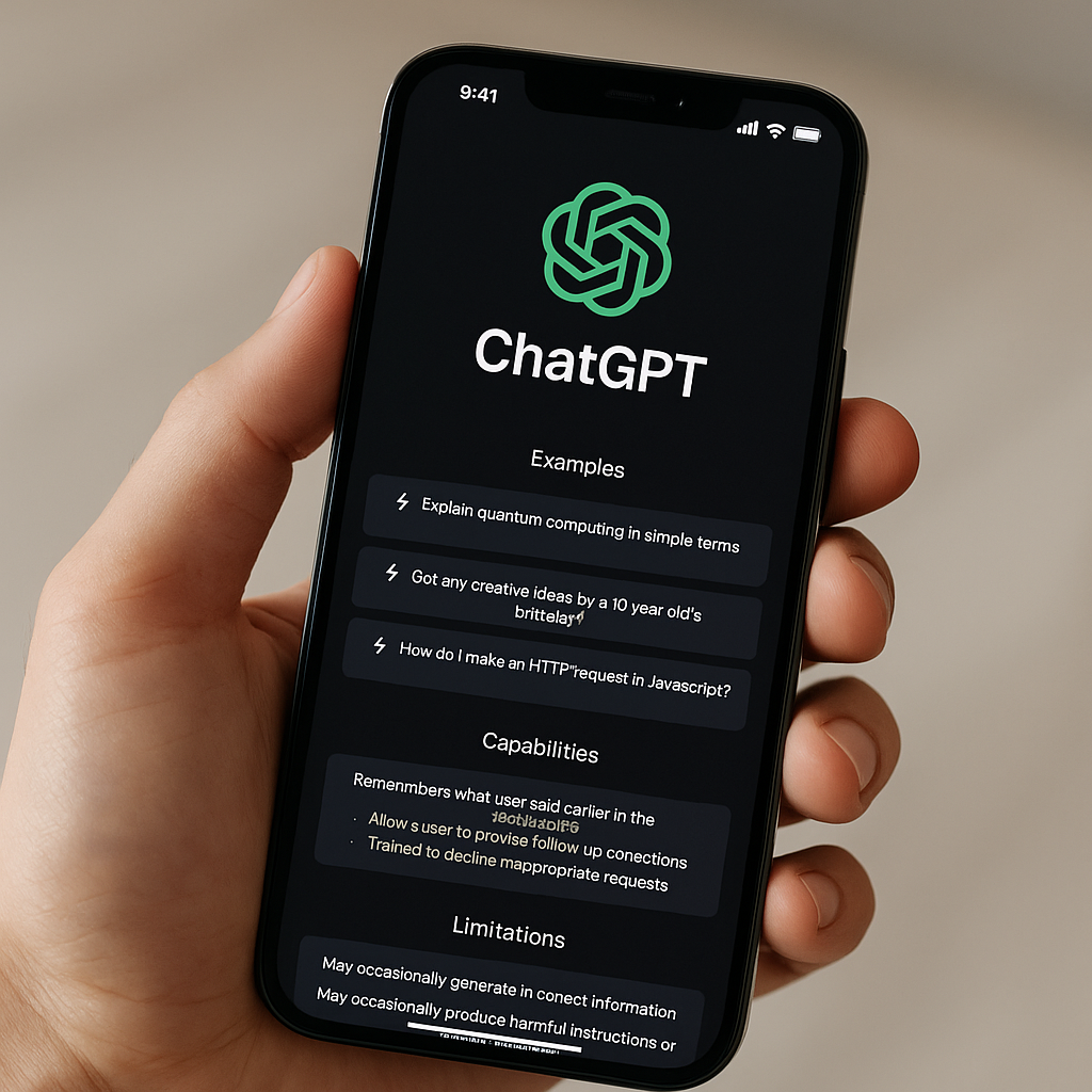 Cách Tải Và Sử Dụng ChatGPT Trên iPhone – Trợ Lý AI Cực Mạnh Cho Người Dùng iOS 26