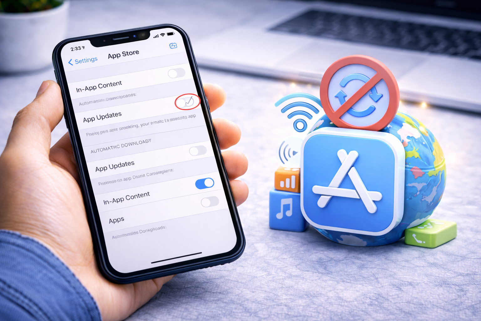 Cách tắt tự động cập nhật ứng dụng trên iPhone