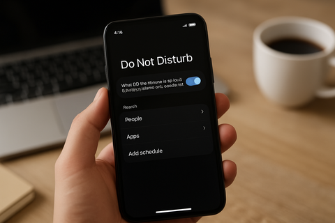 Cách thiết lập thời gian “Không làm phiền” (Do Not Disturb) để giảm stress – tăng tập trung khi dùng điện thoại