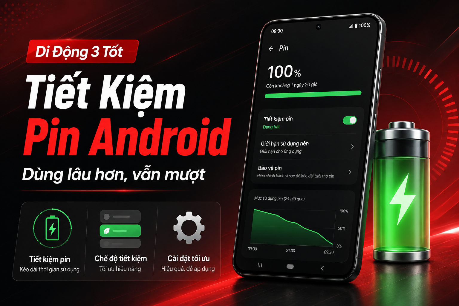 Cách tiết kiệm pin Android mà không làm giảm trải nghiệm sử dụng