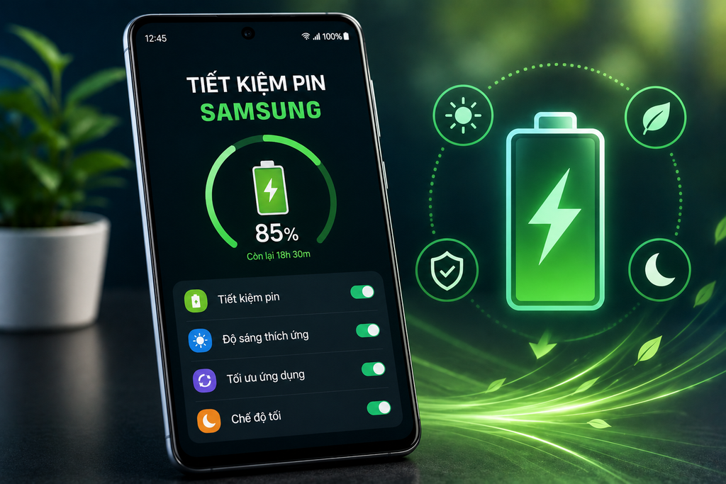 Cách tiết kiệm pin Samsung hiệu quả giúp máy dùng lâu hơn