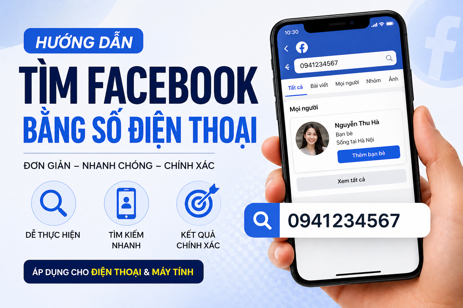 Cách tìm Facebook bằng số điện thoại đơn giản, hiệu quả 2026