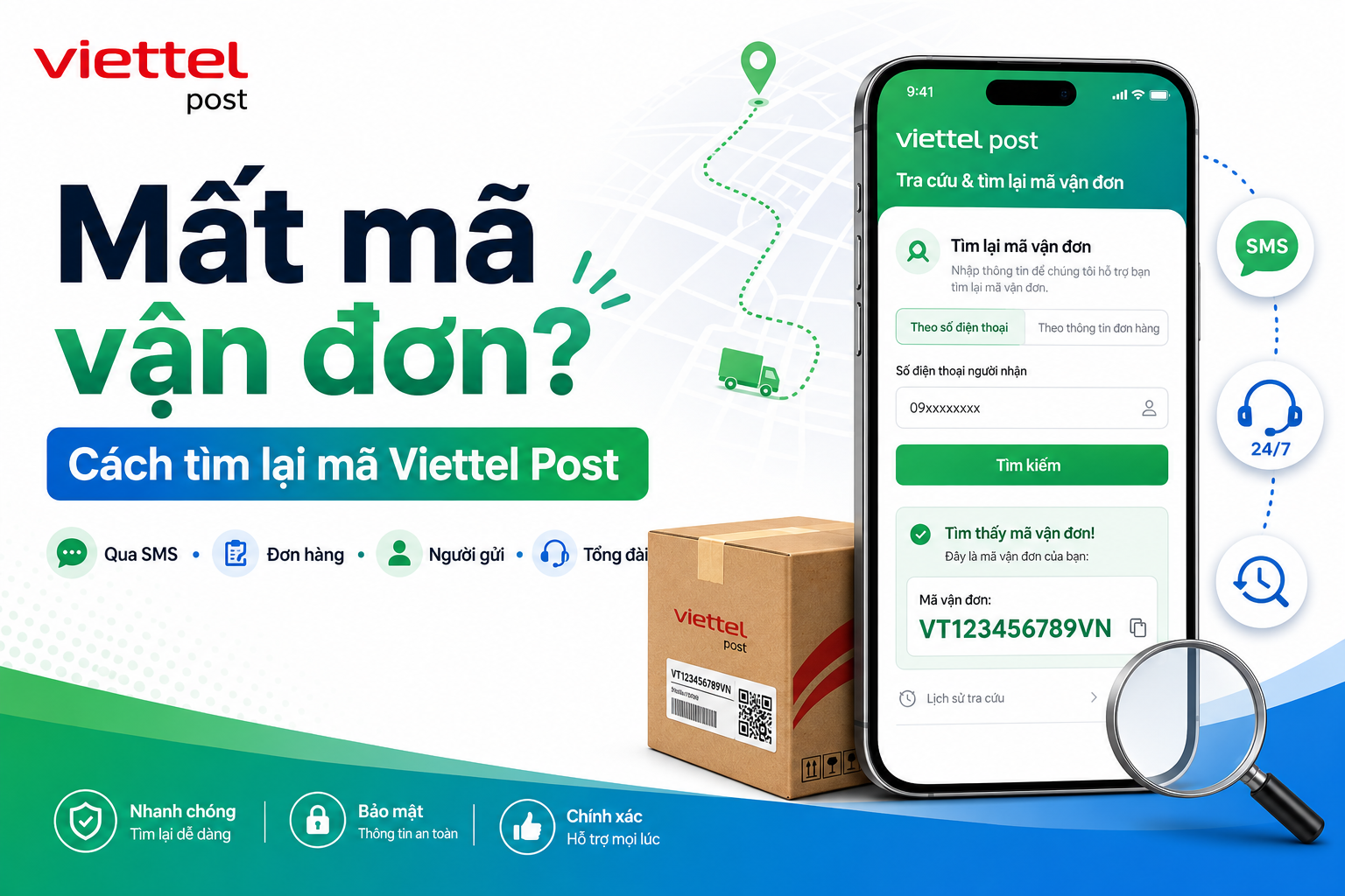 Cách tìm mã vận đơn Viettel Post khi bị mất hoặc quên mã