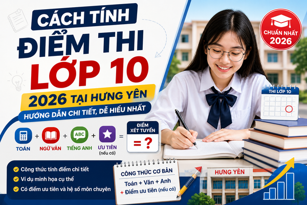 Cách Tính Điểm Thi Lớp 10 2026 Chuẩn Nhất