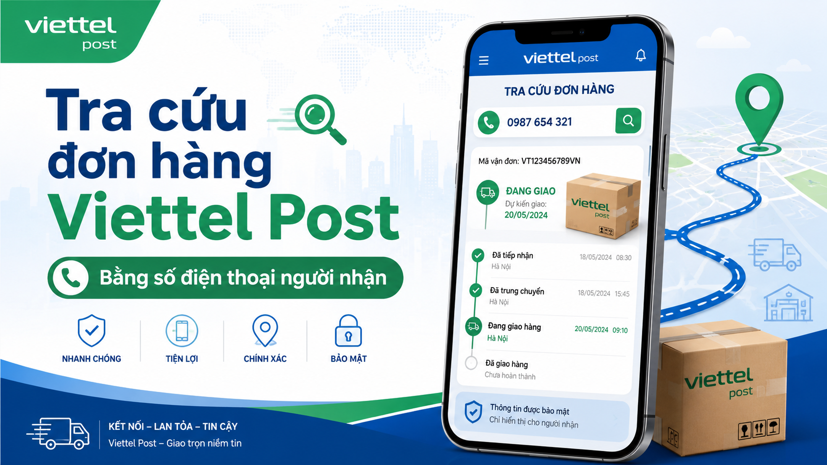 Cách tra cứu đơn hàng Viettel Post bằng số điện thoại người nhận nhanh nhất