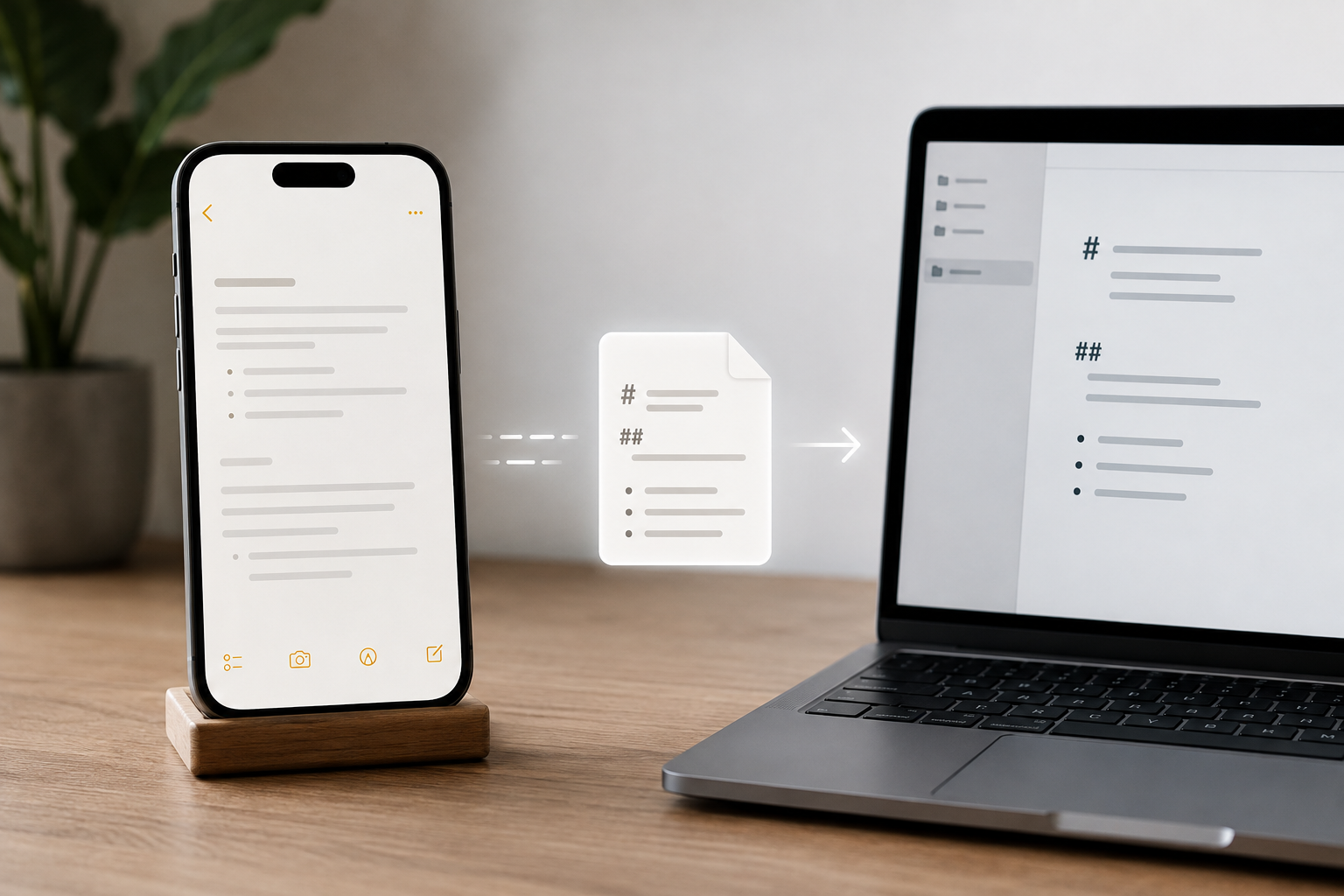 Cách xuất Ghi chú iPhone thành file Markdown (.md) trên iOS 26