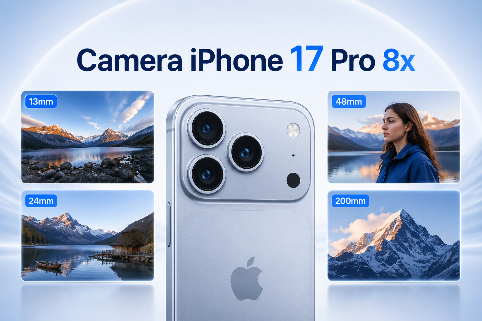Camera iPhone 17 Pro 8x dùng thế nào? Hướng dẫn chọn tiêu cự 13–200mm cho từng tình huống