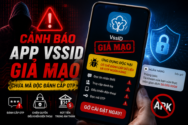 Cảnh báo app VssID giả mạo chứa mã độc: Cách nhận biết và bảo vệ tài khoản ngân hàng an toàn