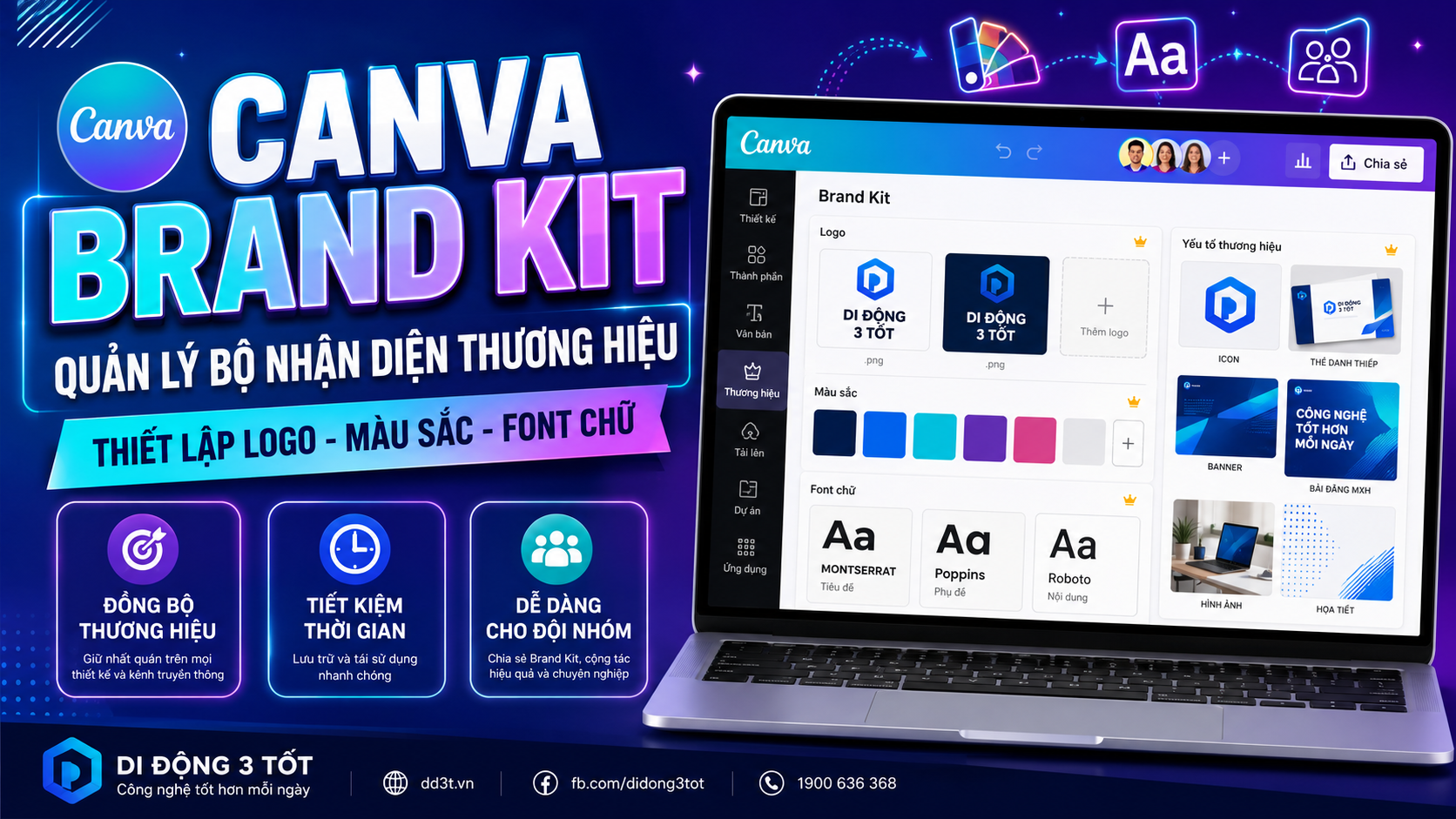 Canva Brand Kit là gì? Hướng dẫn thiết lập bộ nhận diện thương hiệu