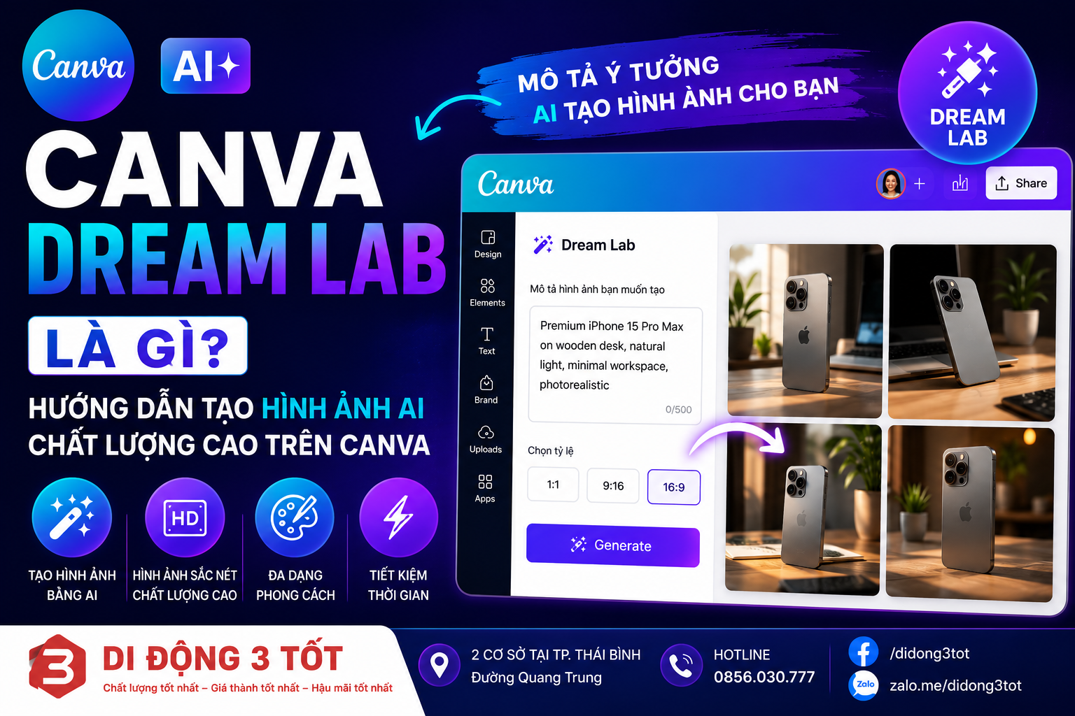 Canva Dream Lab là gì? Hướng dẫn tạo hình ảnh AI chất lượng cao trên Canva