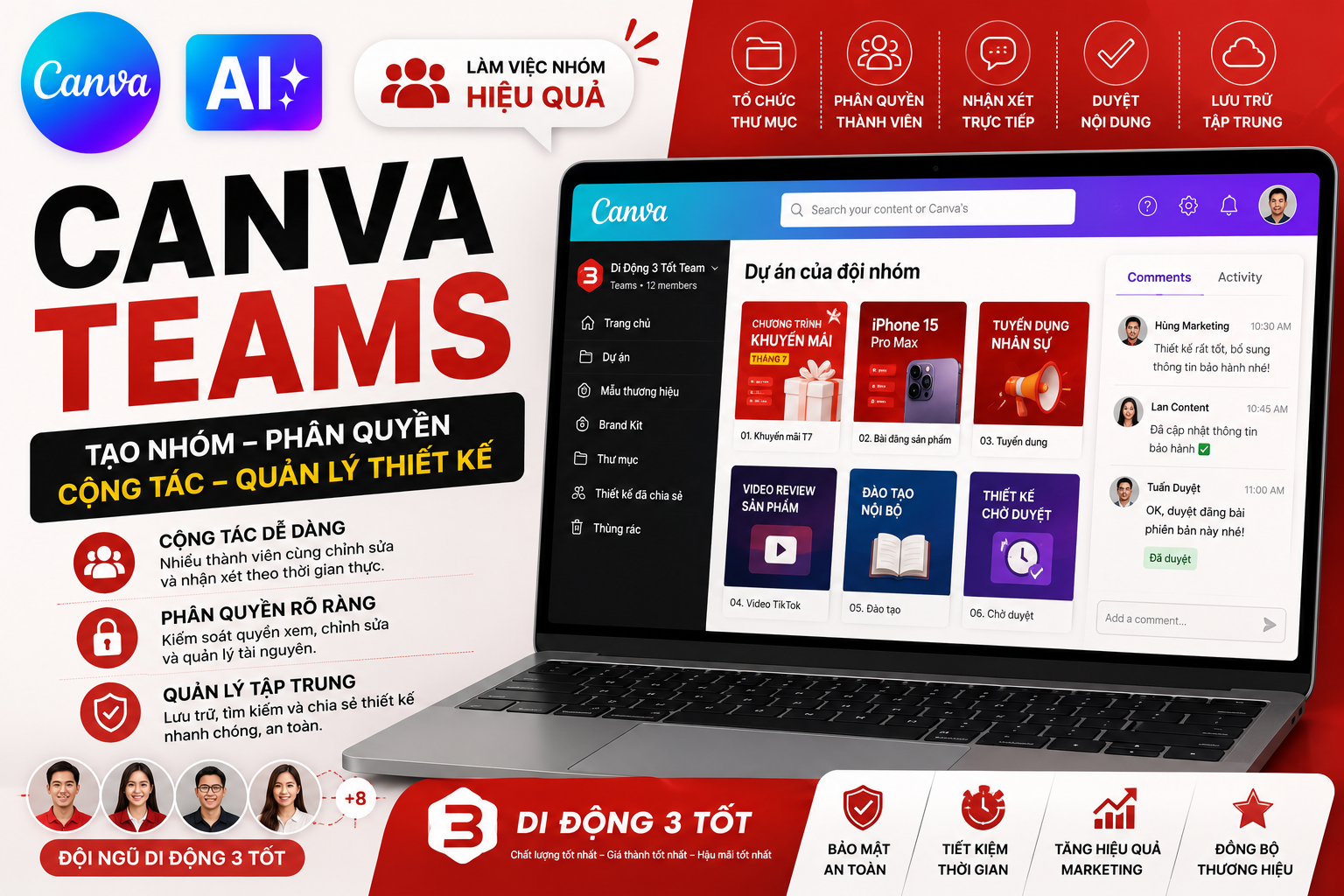 Canva Teams là gì? Hướng dẫn tạo nhóm và quản lý thiết kế hiệu quả