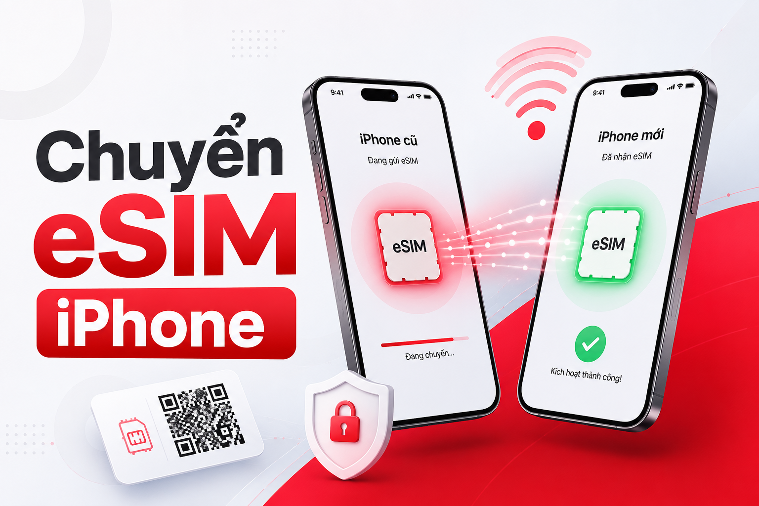 Chuyển eSIM sang iPhone mới: Quick Transfer, mã QR và 8 lỗi thường gặp