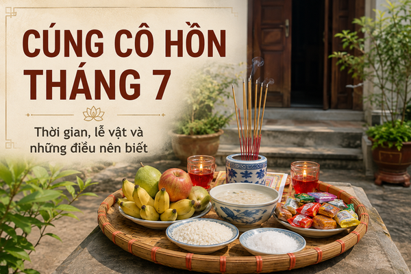 Cúng cô hồn tháng 7 như thế nào? Thời gian, lễ vật và những điều nên biết