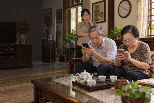 Dấu hiệu người lớn tuổi xem video ngắn mất kiểm soát