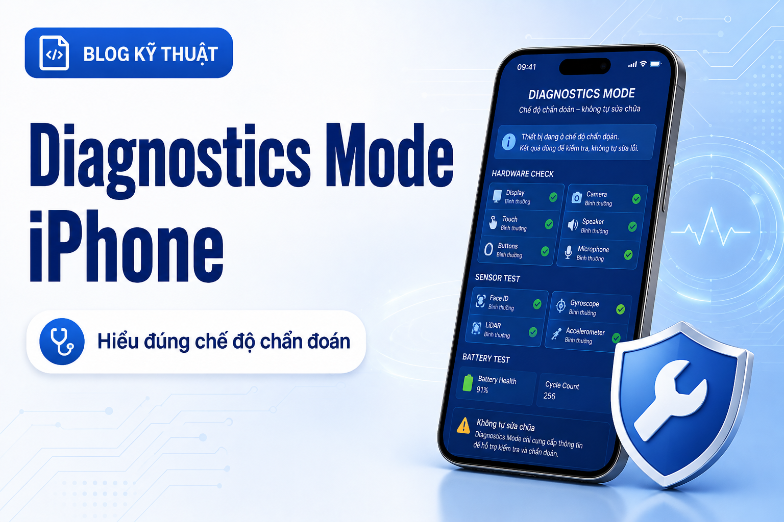 Diagnostics Mode trên iPhone là gì? Vì sao không nên nhầm với chế độ “tự sửa mọi lỗi”?