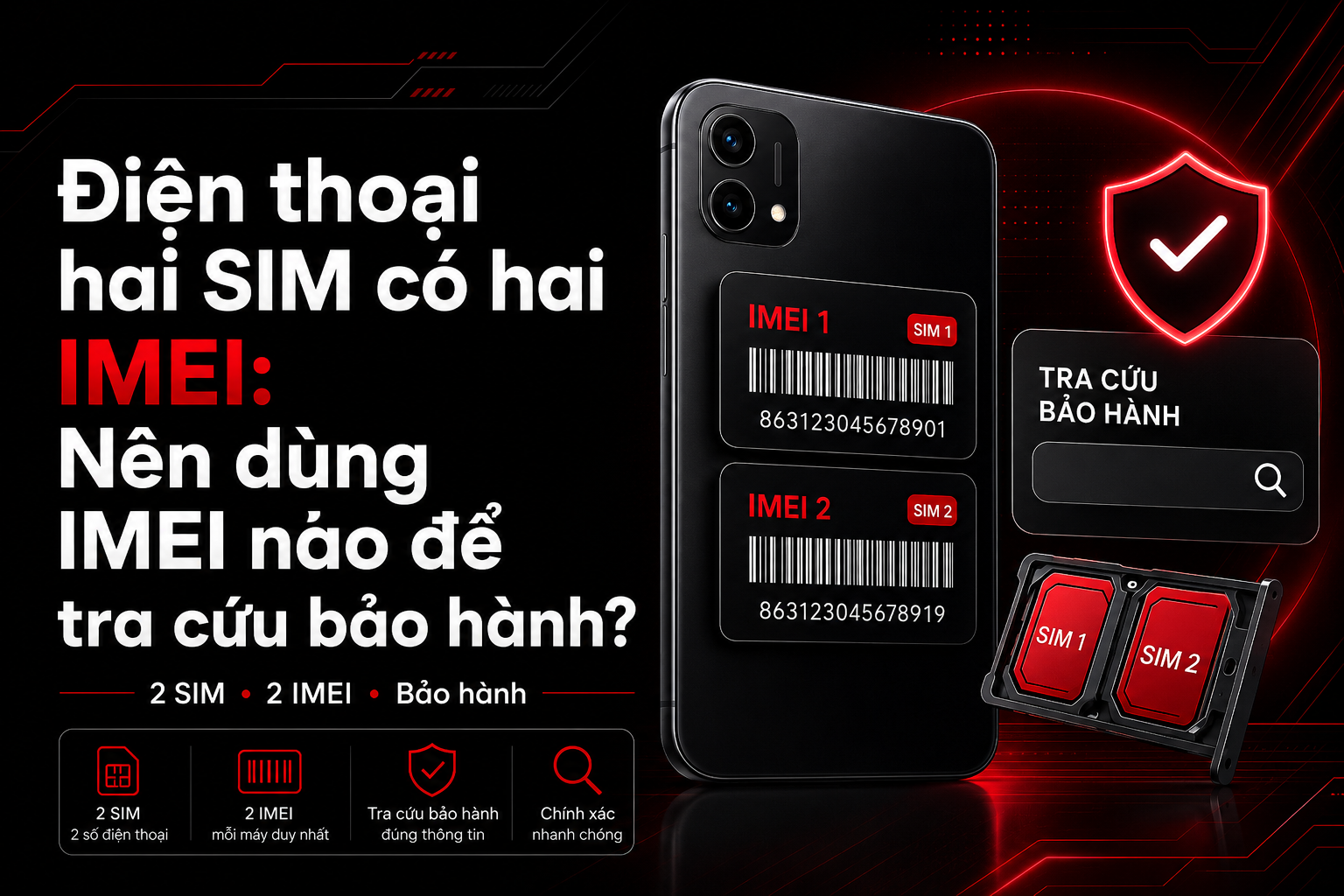 Điện thoại hai SIM có hai IMEI: Nên dùng IMEI nào?