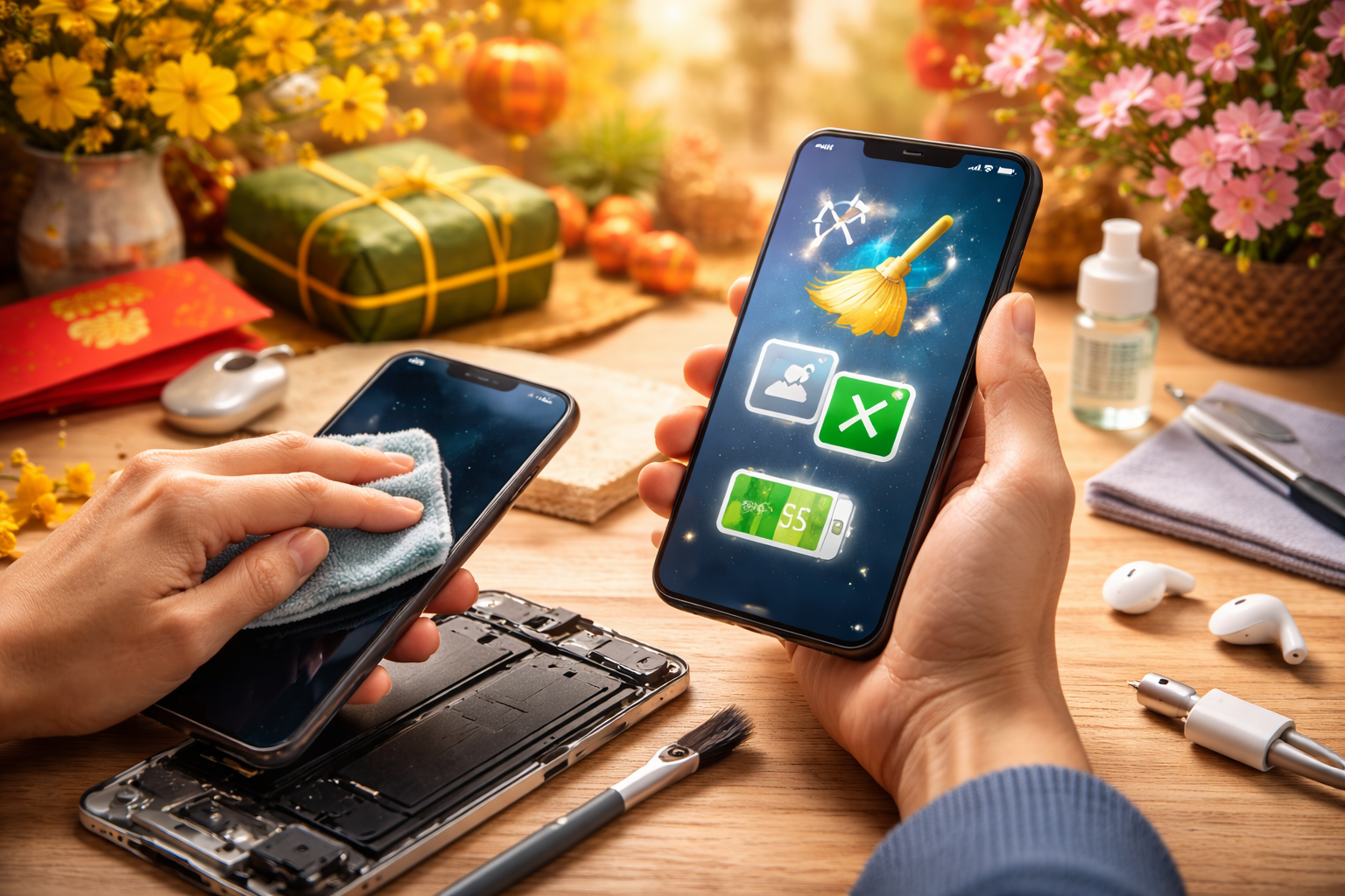 Dọn dẹp điện thoại đón Tết – Những mẹo hay nên áp dụng