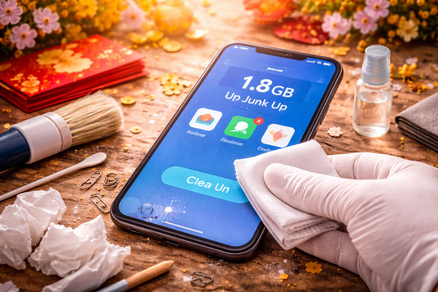 Dọn rác – tăng tốc điện thoại sau kỳ nghỉ Tết dài ngày