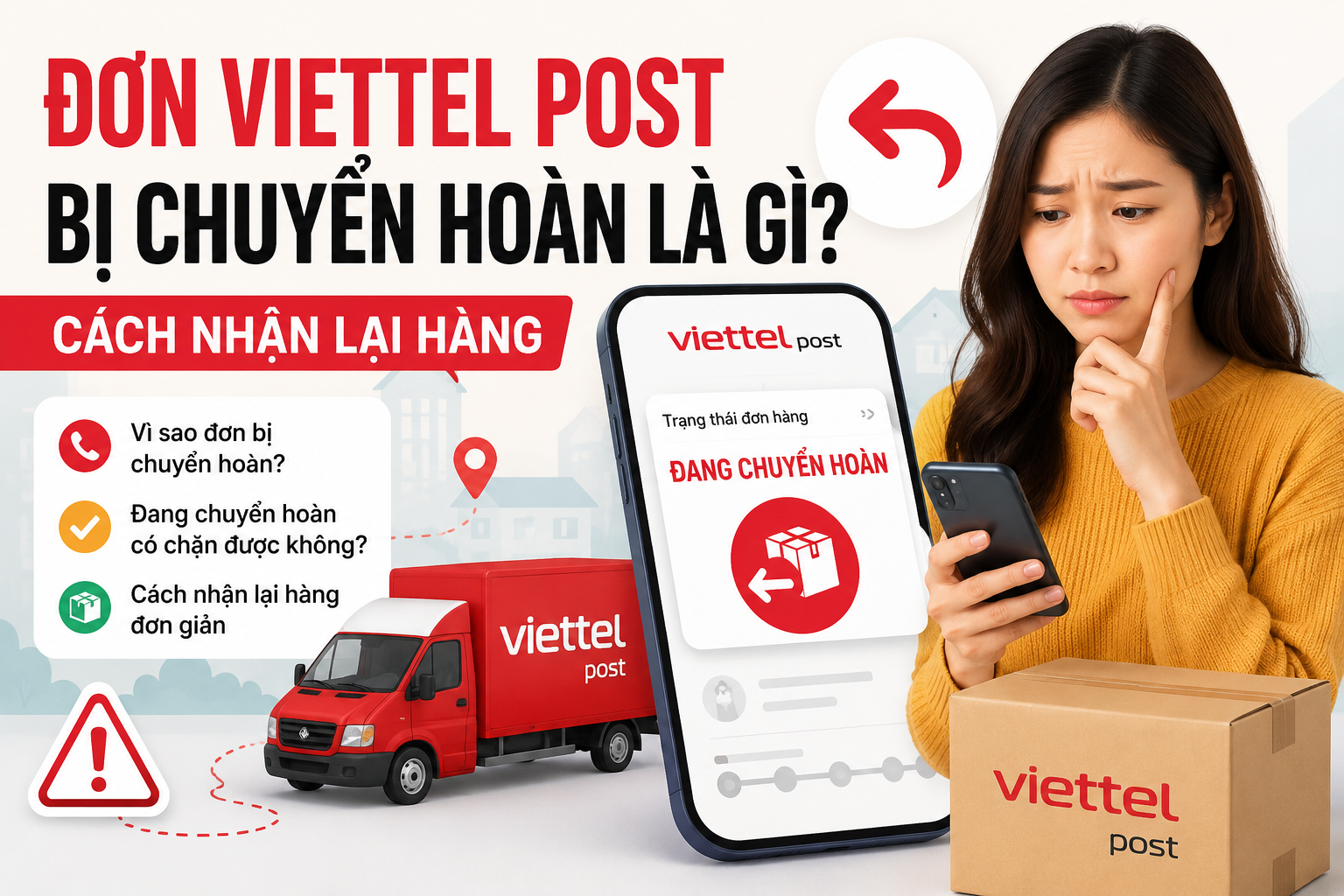 Đơn Viettel Post bị chuyển hoàn là gì? Cách nhận lại hàng