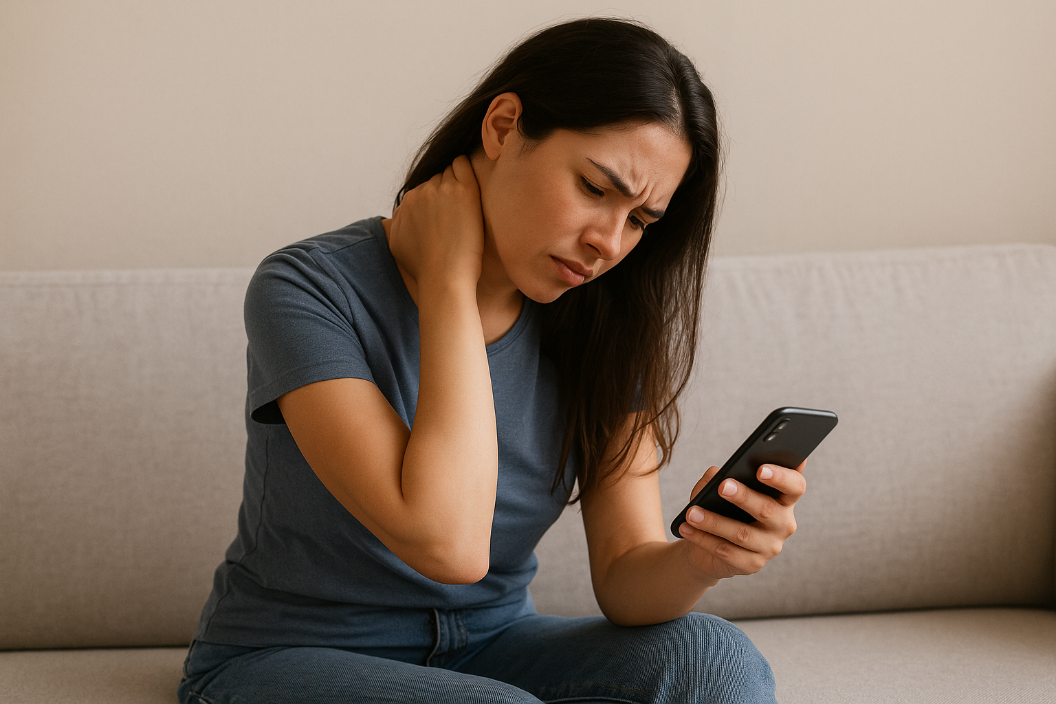 Dùng điện thoại nhiều khiến đau vai gáy – mỏi cổ? 10 cách giảm đau hiệu quả khi sử dụng thiết bị mỗi ngày