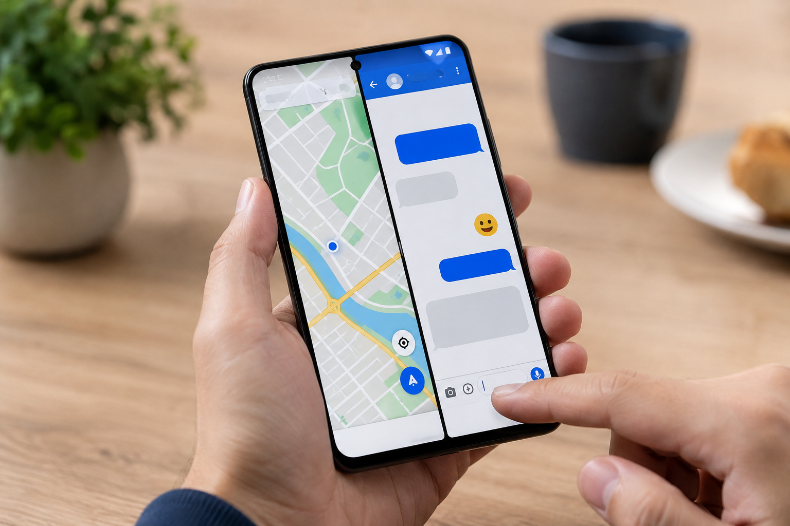 Dùng hai ứng dụng cùng lúc trên Android: Cách chia đôi màn hình và chuyển nội dung giữa hai app