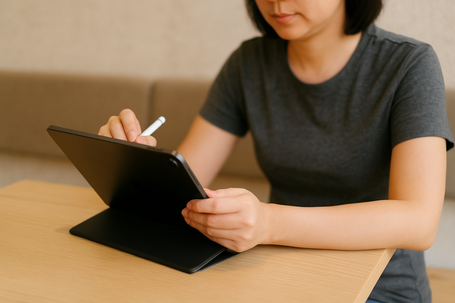 Dùng máy tính bảng thế nào để không bị mỏi cổ tay? Hướng dẫn cho học sinh – dân văn phòng – người dùng lâu dài