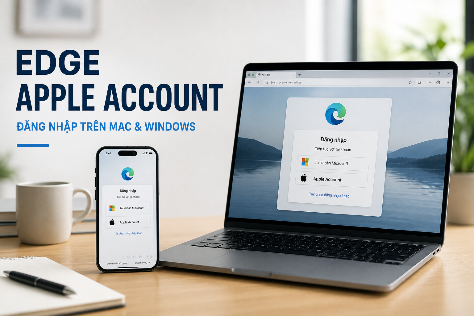 Microsoft Edge sắp cho đăng nhập bằng Apple Account: Người dùng Mac và Windows được lợi gì?