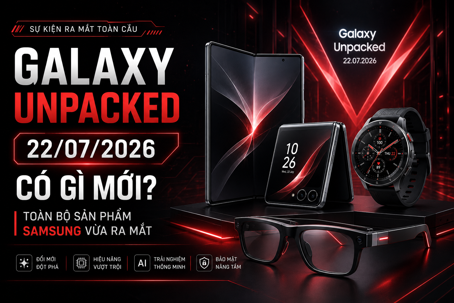 Galaxy Unpacked 22/07/2026: Toàn bộ sản phẩm mới