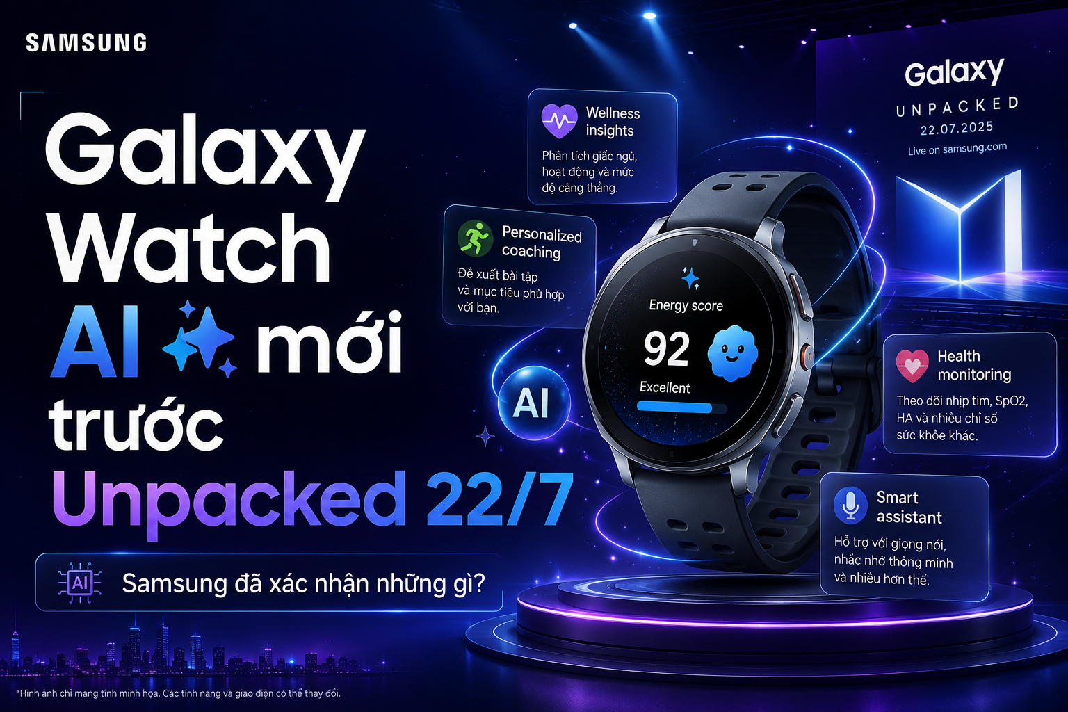 Galaxy Watch AI mới: Samsung đã xác nhận những gì?